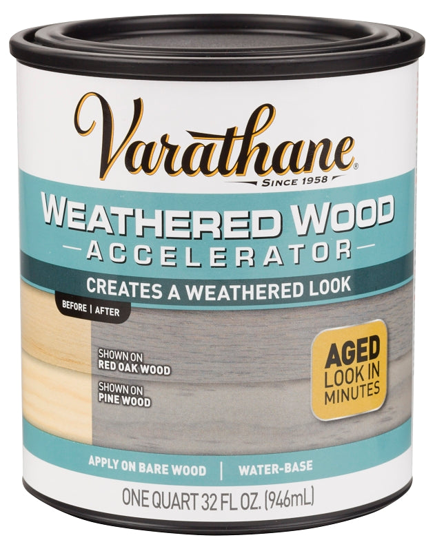 Varathane 313835 Weathered Stain, Clear, Liquid, 1 qt
