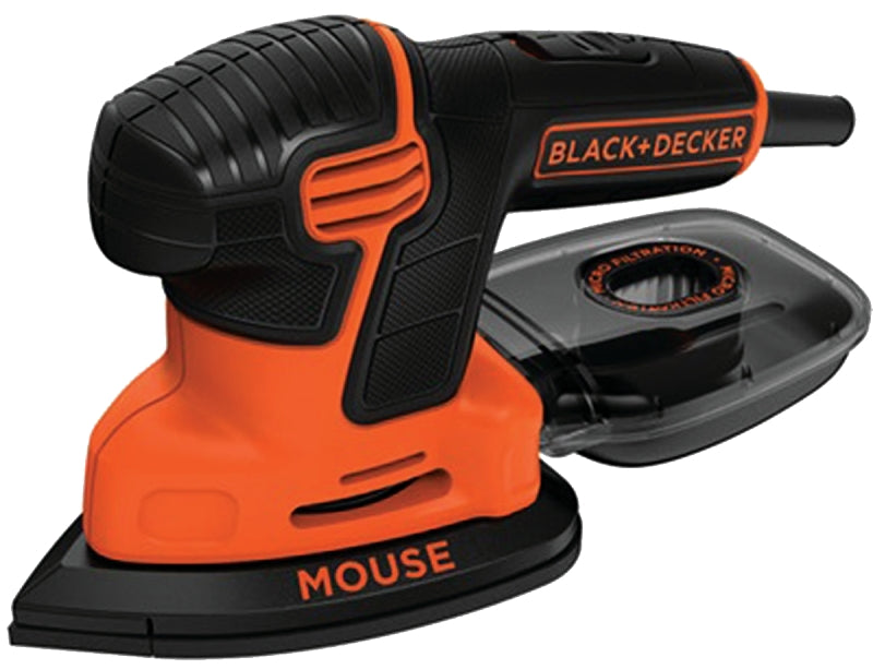 Black+Decker MOUSE BDEMS600 Electric Detail Sander, 1.2 A, 14000 rpm No Load