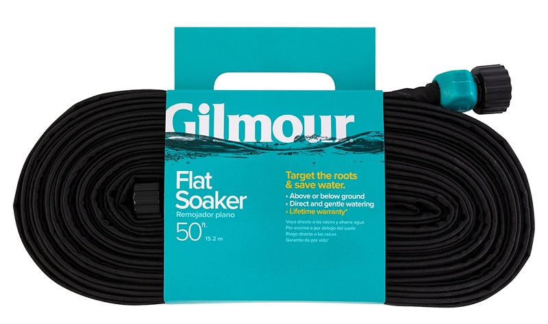 Gilmour Mfg 870501-1001 Soaker Hose, 5/8 in, 50 ft L, Vinyl, Black
