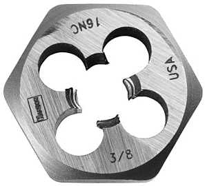 Irwin Hanson 9439 Machine Screw Die, 7/16-14 Thread, UNC Thread, Right Hand Thread, HCS