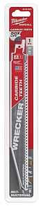 Milwaukee WRECKER 48-00-5242 Reciprocating Saw Blade, 9 in L, 6 TPI, Carbide Cutting Edge