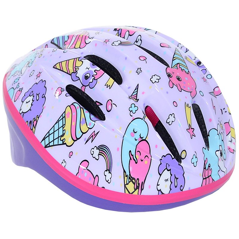 Capstone 64157 Ice Cream Multi-Sport Helmet, Adjustable Retention Dial Headgear, 21-1/2 to 22-1/2 in, Lavender, Pack of 2