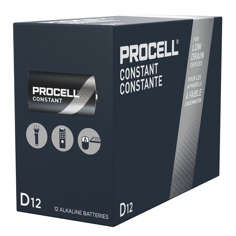 Procell PC1300 Battery, 1.5 V Battery, 14 mAh, D Battery, Alkaline, Manganese Dioxide, Rechargeable: No