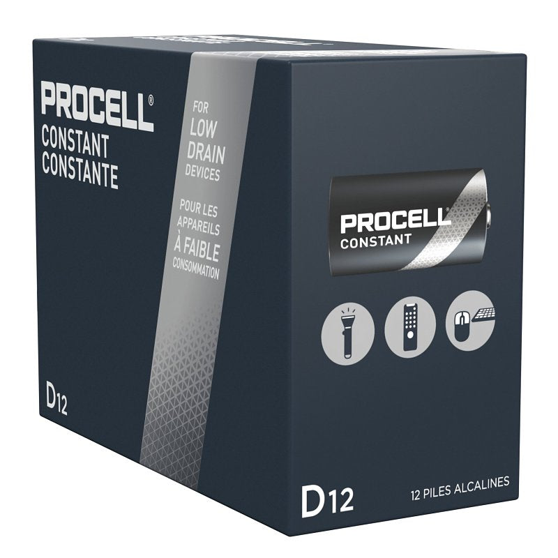 Procell PC1300 Battery, 1.5 V Battery, 14 mAh, D Battery, Alkaline, Manganese Dioxide, Rechargeable: No