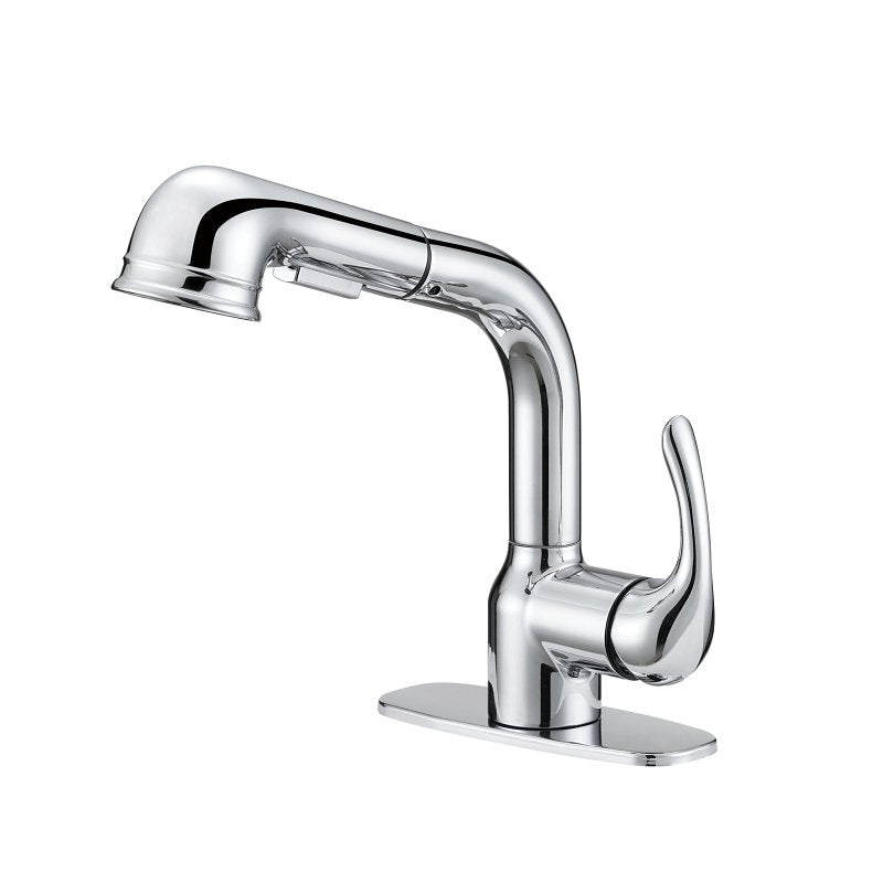 Boston Harbor 23PB002-034 Pull-Down Laundry Faucet, 1-Faucet Handle, 1-Faucet Hole, Chrome
