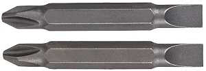 Irwin 3535252C Screwdriver Bit, #2 to 10 Drive, Phillips, Slotted Drive, 1/4 in Shank, Hex Shank, 2-3/8 in L, Steel
