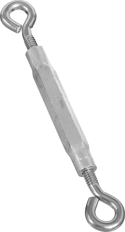 National Hardware 2171BC Series N221-820 Turnbuckle, 65 lb Working Load, #10-24 Thread, Eye, 5-1/2 in L Take-Up