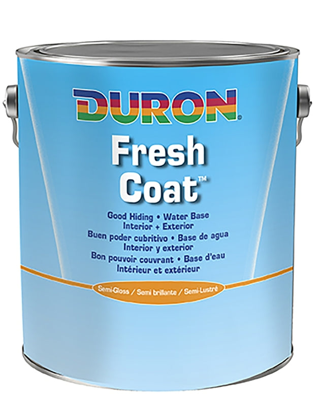 Duron DU31W0051-16 Paint, Water Base, Semi-Gloss Sheen, White, 5 gal, Pack of 4