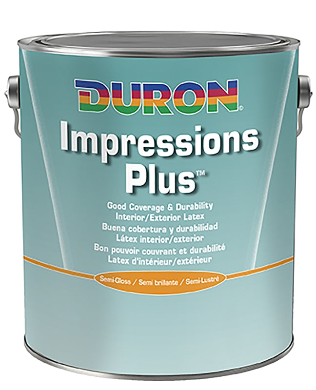 Duron DU31W1051-16 Paint, Semi-Gloss Sheen, White, 1 gal, 350 to 400 sq-ft/gal Coverage Area, Pack of 4