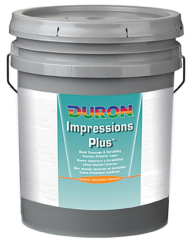 Duron DU31W1051-20 Paint, Semi-Gloss Sheen, White, 5 gal, 350 to 400 sq-ft/gal Coverage Area