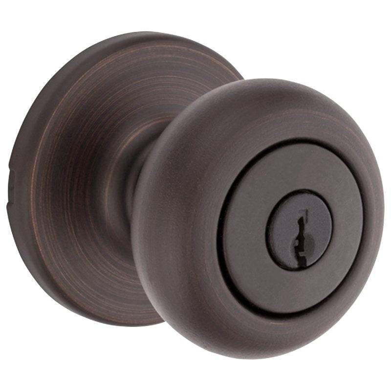 Kwikset 400CV 11P 6AL RCS K3 Entry Knob, Venetian Bronze, Zinc, KW1 Keyway, Re-Key Technology: Smartkey, Residential