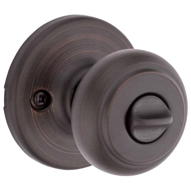 Kwikset 400CV 11P 6AL RCS K3 Entry Knob, Venetian Bronze, Zinc, KW1 Keyway, Re-Key Technology: Smartkey, Residential