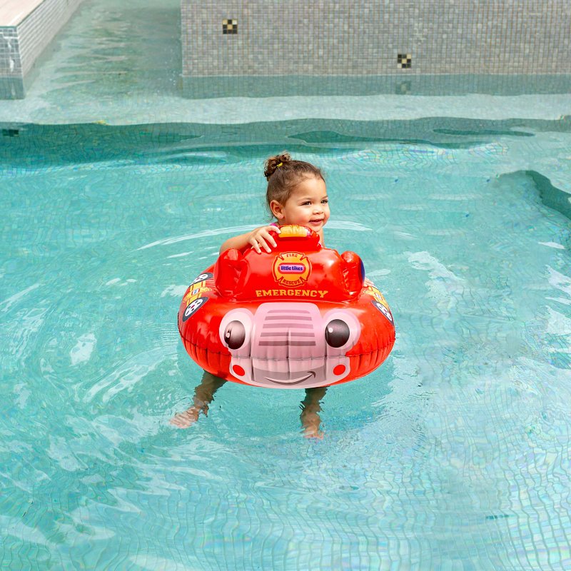 PoolCandy Little Tikes Series LT2722FT Toddler Ride-On Pool Float, Fire Truck, PVC, Red