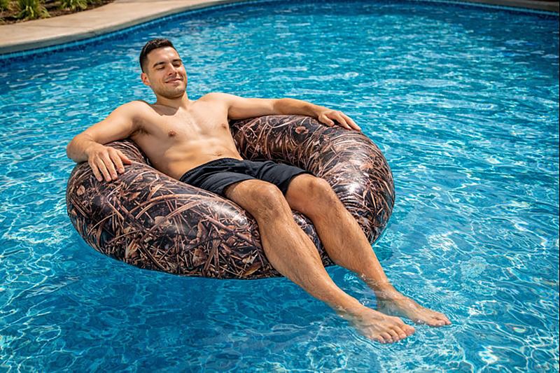 PoolCandy RealTree Max 7 Series RT2046MX7 Pool Tube, Inflatable Profile, PVC, Brown