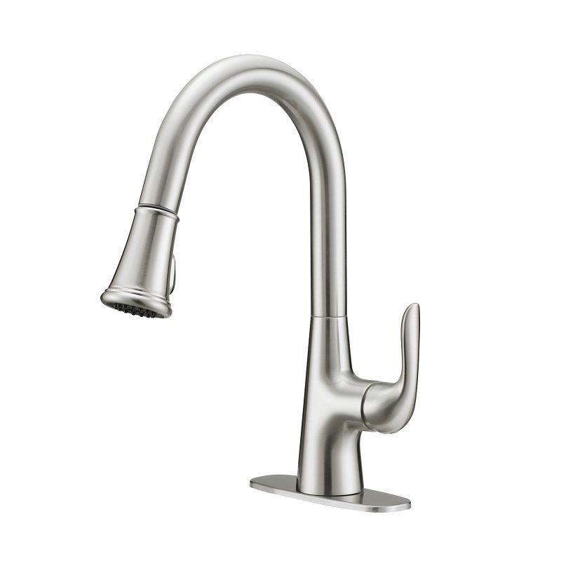 Boston Harbor 23PB002-033 Pull-Down Laundry Faucet, 1-Faucet Handle, Brushed Nickel