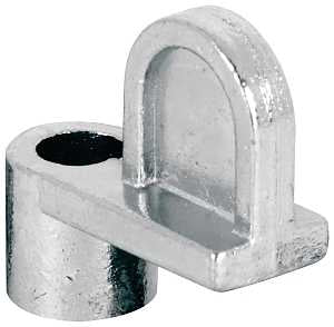 Make-2-Fit PL 7735 Window Screen Clip with Screw, 5/16 in D Dimensions, Alloy, Zinc, Silver, 12/PK
