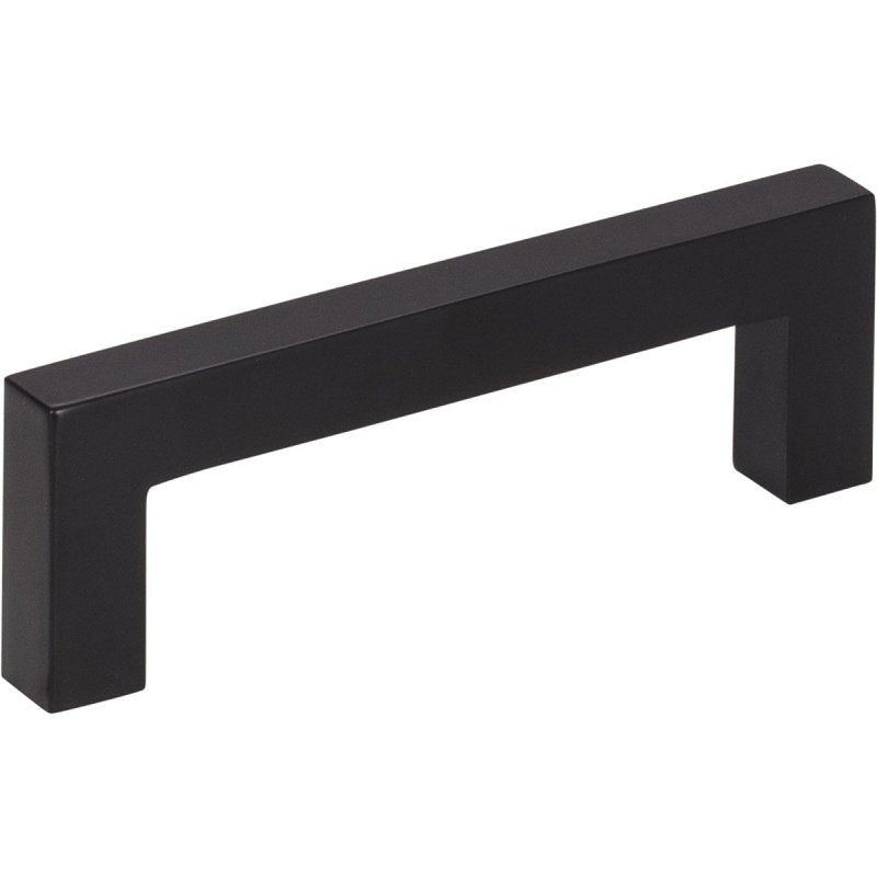 KasaWare K7063MB-8 Square Bar Cabinet Pull, 3-3/8 in L Handle, 1-1/8 in Projection, Zinc, Matte Black
