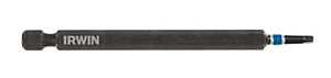 Irwin IWAF33SQ1 Insert Bit, #1 Drive, Square Drive, 1/4 in Shank, Hex Shank, 4 in L, Steel