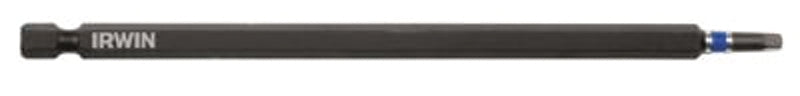Irwin 1837483 Power Bit, #2 Drive, Square Recess Drive, 1/4 in Shank, Hex Shank, 6 in L, S2 Steel, 1/PK