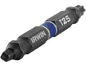 Irwin 1892015 Power Bit, #2, T25 Drive, Square Recess, Torx Drive, 1/4 in Shank, Hex Shank, 2-3/8 in L, High-Grade Steel