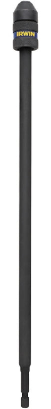 Irwin 1869517 Drill Bit Extension, 1/4 in Shank, Hex Shank, 12 in L, Steel