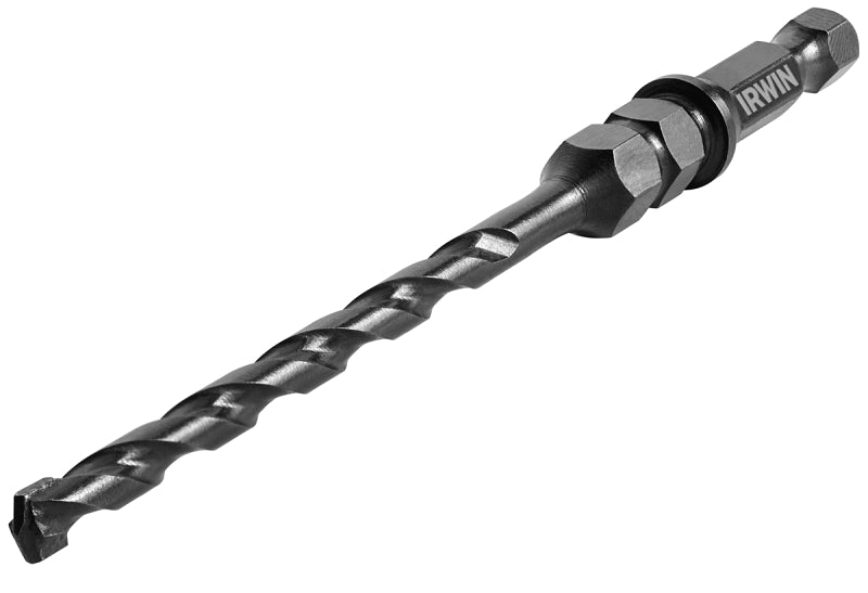 Irwin 1870568 Installer Bit, 3/16 in Dia, 5 in OAL, Spiral Flute, 2-Flute, 1/4 in Dia Shank, Quick Change Shank
