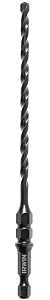 Irwin 1870569 Installer Bit, 3/16 in Dia, 6 in OAL, Spiral Flute, 2-Flute, 1/4 in Dia Shank, Quick Change Shank