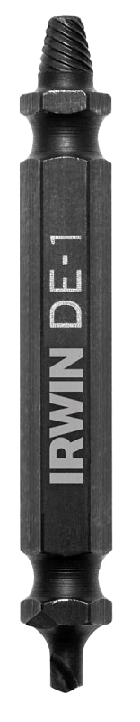 Irwin Impact SCREW-GRIP 1876221 Double End Screw Extractor, #1 Extractor, HSS