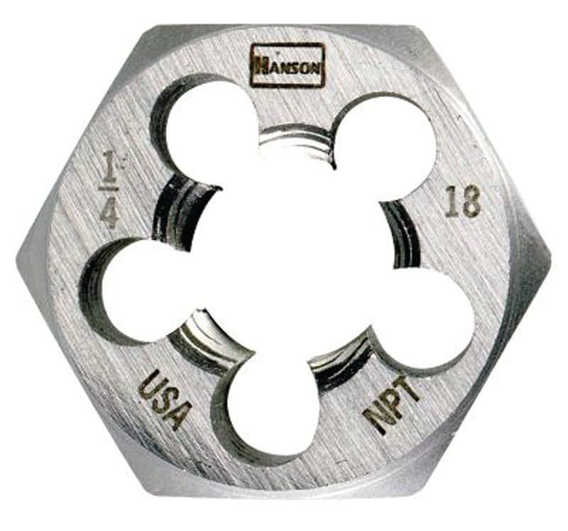 Irwin Hanson 7005 Pipe Taper Die, 1/2-14 Thread, NPT Thread, Right Hand Thread, HCS