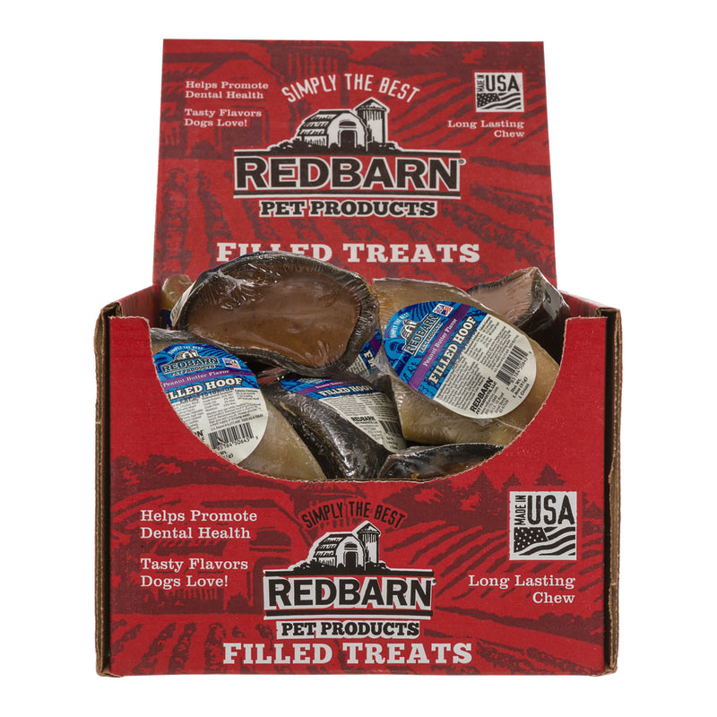 Redbarn Dog Treats Beef and Peanut Butter Bone Hoof For Dogs 4 in. 1 pk, Pack of 25