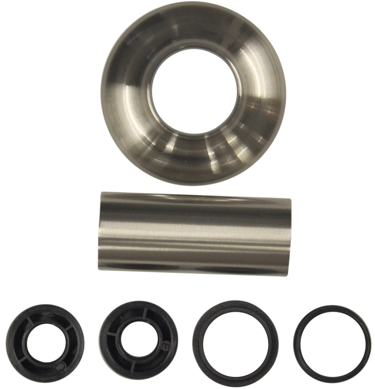 Danco 10308 Flange Set, 1-1/2 in ID, 3 in Flange, 1-1/2 in Tube OD, Brass/Plastic/Zinc, Brushed Nickel