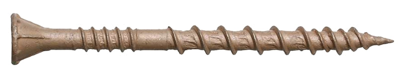 Simpson Strong-Tie DSVT212S Deck Screw, Tan, 2-1/2 in L, Ribbed Head, T25 Drive, Steel, 1000/PK