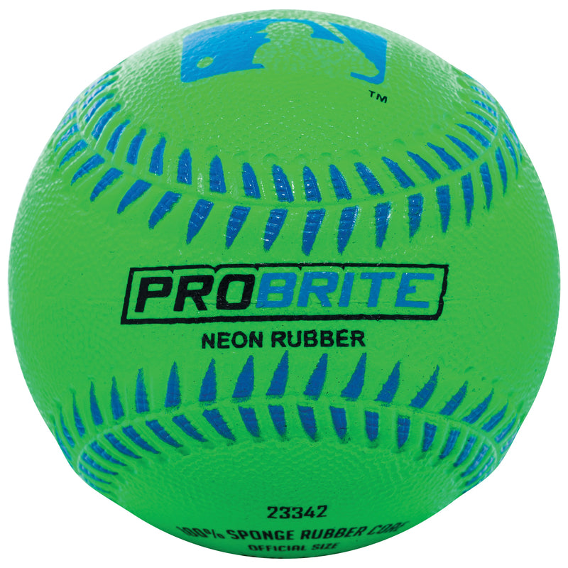 Franklin Pro Brite Assorted Neon Rubber T-Ball 9 in. 1 pk, Pack of 12