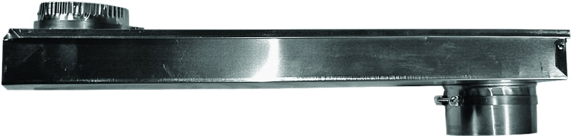 Builder's Best Zero Periscope 110172 Adjustable Dryer Vent Duct with Baffle, 23-1/2 in L, 6-1/4 in W, 23-1/2 in H