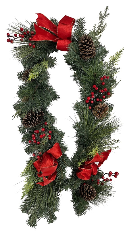 Santas Forest 37827 Classic American Garland, 6 ft, Pack of 6