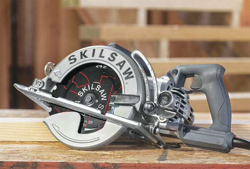 Skilsaw SPT77W-01 Worm Drive Saw, 15 A, 7-1/4 in Dia Blade, 0.812 in Arbor, 2-13/32 in D Cutting, 51 deg Bevel
