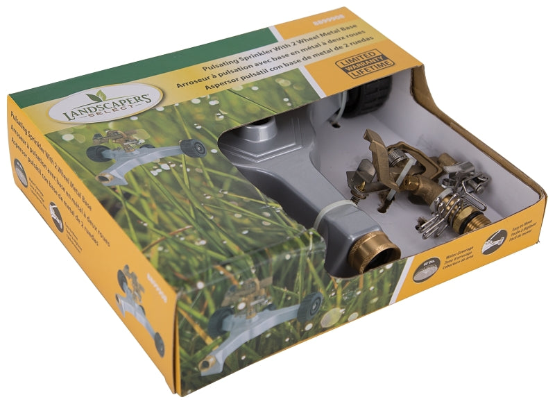 Landscapers Select 628739 Lawn Sprinkler, Female, Round, Zinc