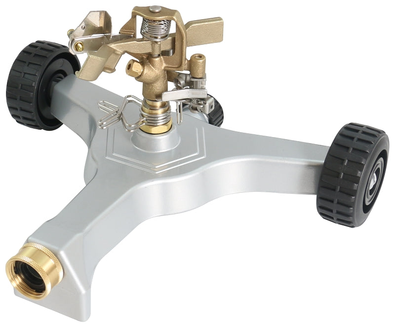 Landscapers Select 628739 Lawn Sprinkler, Female, Round, Zinc