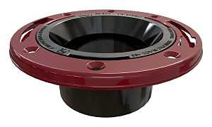 Oatey 43512 Closet Flange, 4.94 in ID x 7.02 in OD x 2.04 in W Dimensions, 3, 4 in Connection, ABS