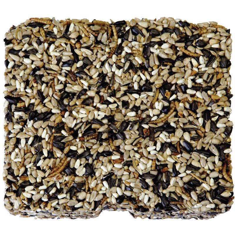 Kaytee Assorted Species Seed and Mealworm Seed Cake 1.4 lb, Pack of 6
