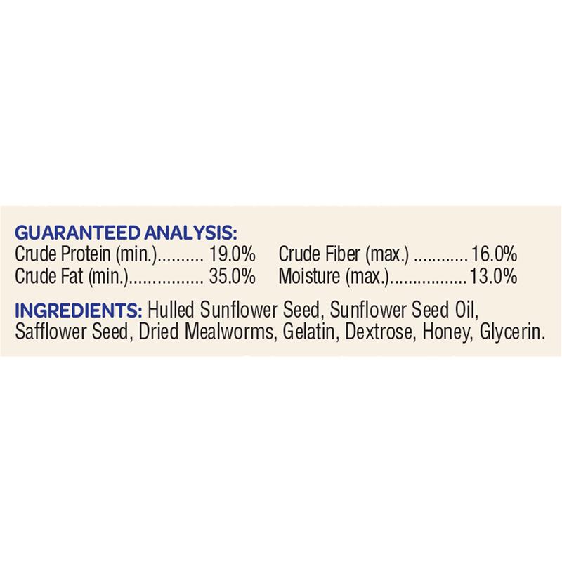 Kaytee Assorted Species Seed and Mealworm Seed Cake 1.4 lb, Pack of 6