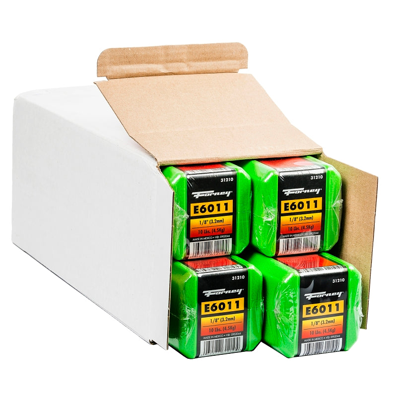 Forney 42447 Stick Electrode, 88000 psi Tensile Strength, Applicable Materials: Mild Steel, 1/8 in Dia, 15 in L