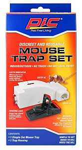 PIC MTK Mouse Trap Set, 8 in L, 4.2 in W, 2.9 in H