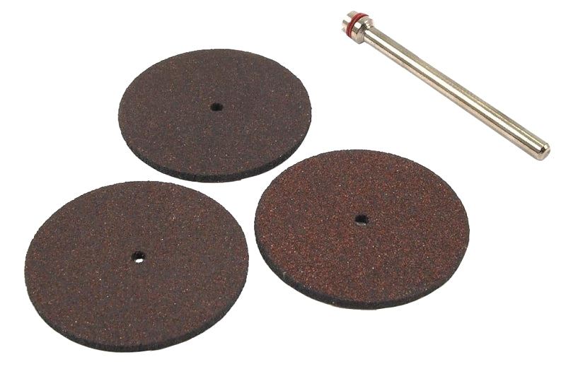 Forney 60222 4-Piece Cut-Off Wheel Kit, 1-1/4 in Dia, 1/8 in Arbor