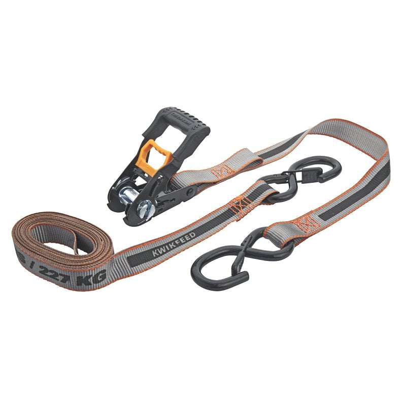 Keeper 43570 Ratchet Tie-Down, 1 in W, 12 ft L, 500 lb Working Load
