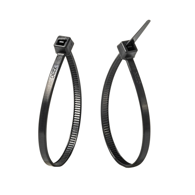 Gardner Bender 46-206UVB Cable Tie, 0.22 in Max Bundle Dia, Double-Lock Locking, 6/6 Nylon, Black, 6 in L, 100/PK