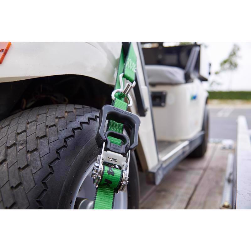 Keeper 1.25 in. W X 16 ft. L Green Tie Down w/Ratchet 1000 lb 2 pk