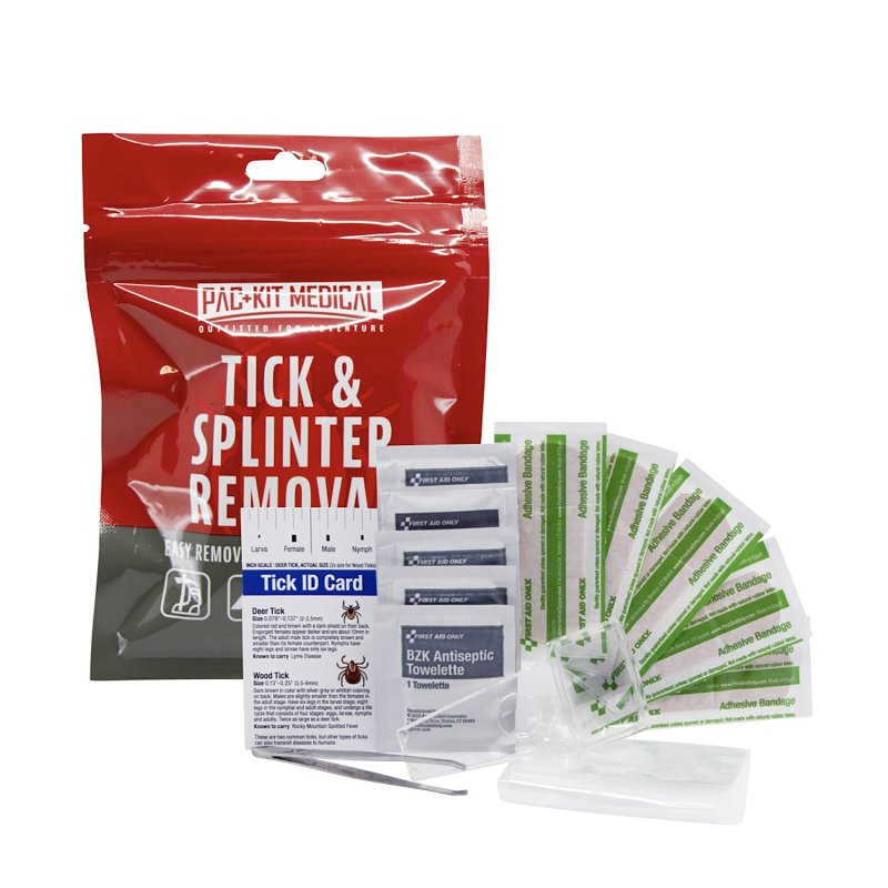 First Aid Only 96001 Splinter/tick Removal Kit, 16-Piece, Plastic, Clear, Pack of 6