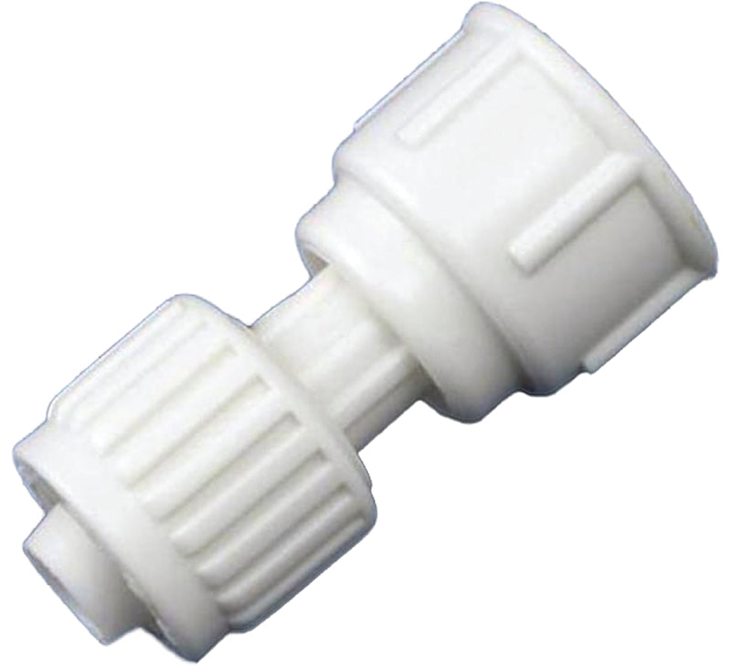 Flair-It 16865 Tube Adapter, 1/2 x 7/8 in, PEX x Ballcock, PEX-A, PEX-B, Polyoxymethylene, White