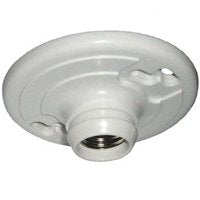Allied Moulded LH-11P Lamp Holder, 4-9/16 in W x 1-1/2 in H Dimensions, 250 V, 660 W, White